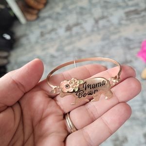 Mama bear cuff bracelet